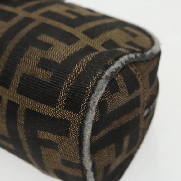 FENDI Zucca Canvas Pouch Brown Black Auth - Picture 16 of 16